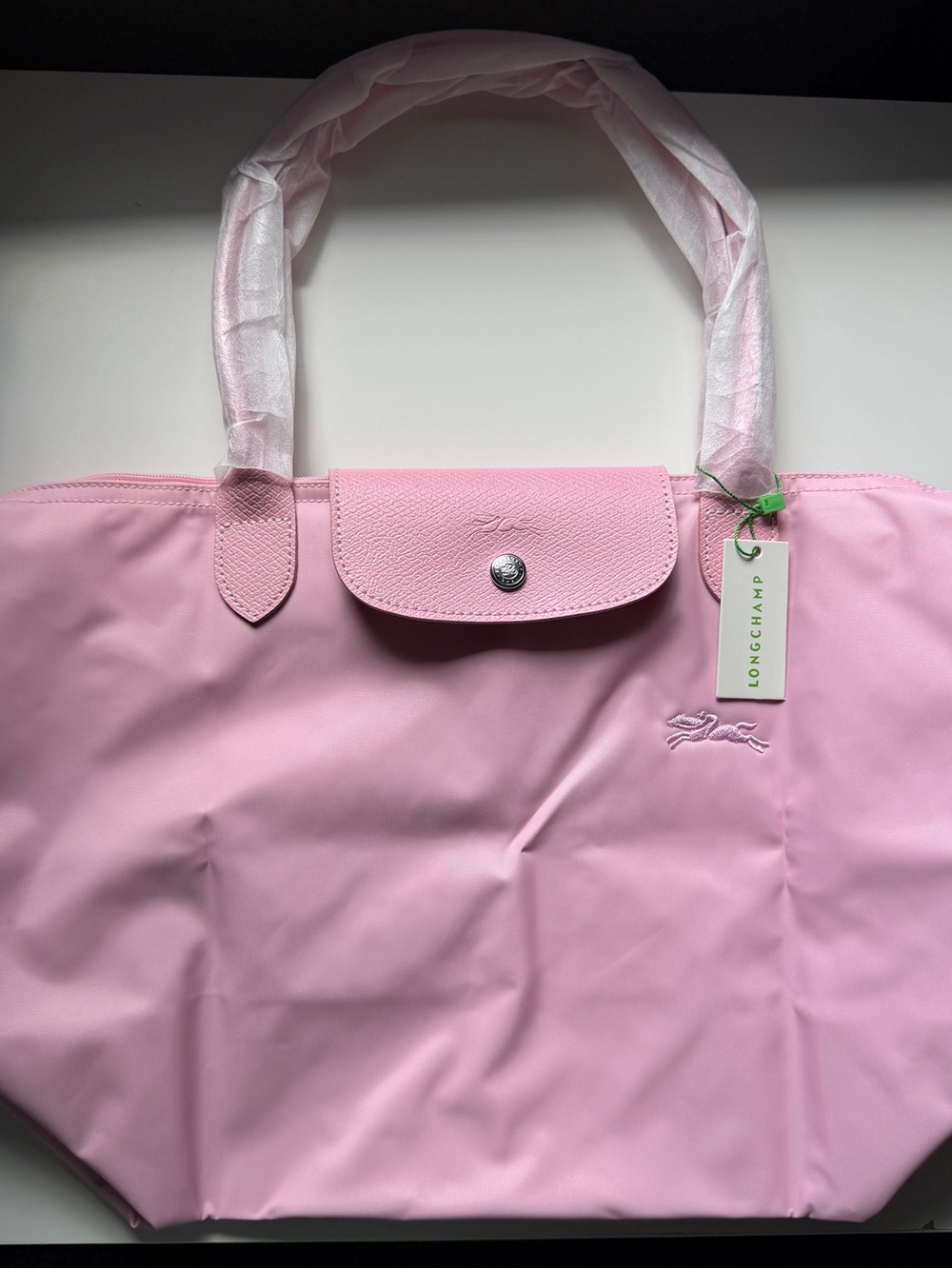 Longchamp Pink Le Pliage Tote